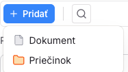 Vytvorenie priečinku