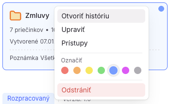 Zmazanie priečinku