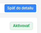 Aktivácia používateľa