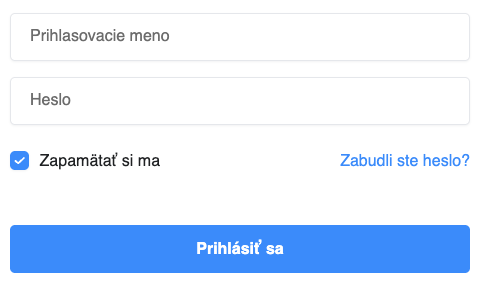 Prihlasenie