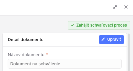 Zahájiť schvaľovací proces
