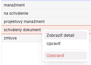 Zmazanie značky