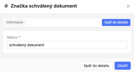 Úprava značky